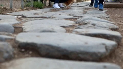 Coliseum crowd People Walking Stock Footage 82969980