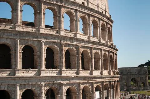 Coliseum during the day Stock Photos