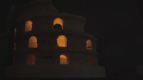 Coliseum at Night 2 Stock Footage 130825793