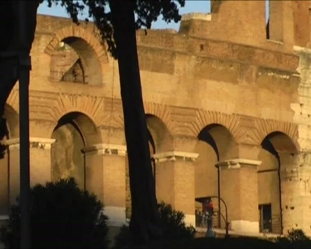 Coliseum in Rome Stock Footage 345516