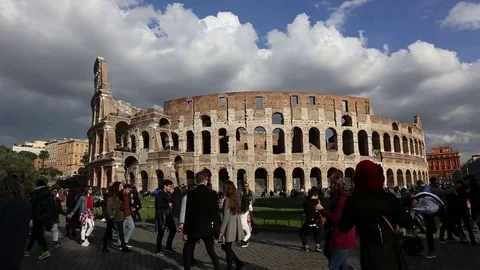 The Coliseum, Rome Stock Footage 72504585