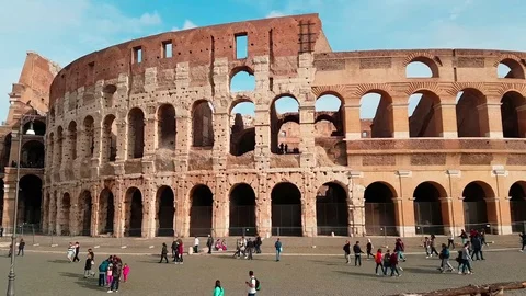 The Coliseum, Rome Stock Footage 82804365