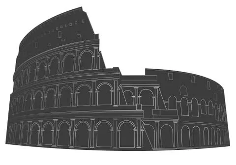 Coliseum vector illustration Stock Illustration