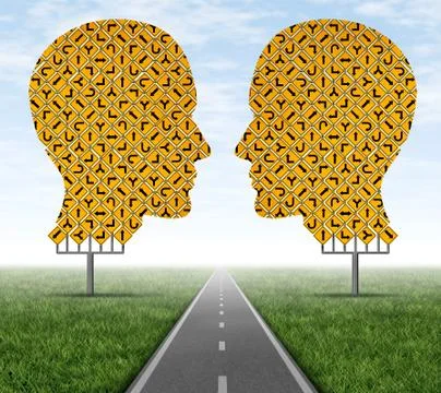 Collaborating together Stock Illustration