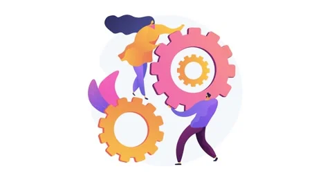 Collaboration 4K loop animation Stock Footage 132925187