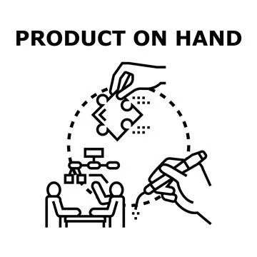 Collaboration and development for product solution concept Stock Illustration