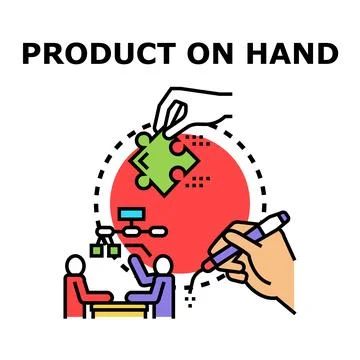 Collaboration and development for product solution concept Stock Illustration