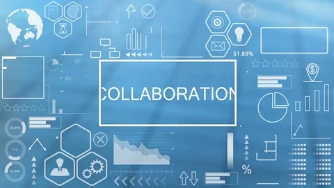 Collaboration, Animated Typography Stock Footage 116356195