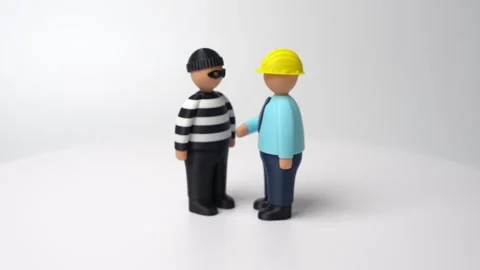 Collaboration between a developer and criminals Stock Footage 321355423