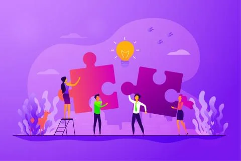 Collaboration concept vector illustration 库存插图