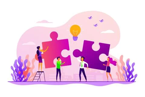 Collaboration concept vector illustration 库存插图