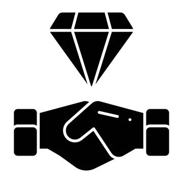 Collaboration Glyph Icon Stock Illustration
