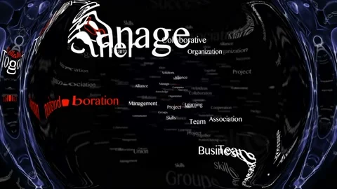 COLLABORATION Keywords Animation, Background, Loop 스톡 동영상 146929075