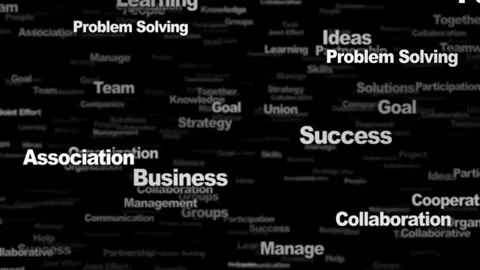 COLLABORATION Keywords Animation, Background, Loop Video stock 329927773