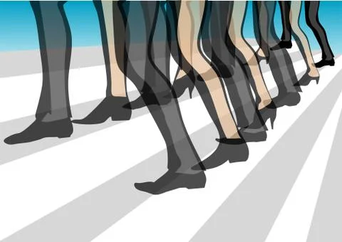 Collaboration teamwork Stock Illustration