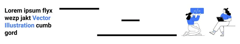 Collaborative Coding with Seamless Communication and Efficient Teamwork Stockillustratie