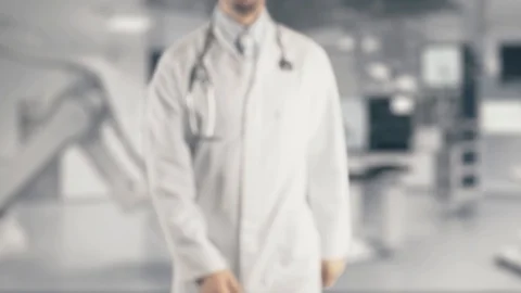 Collaborative Communication Doctor holding in hand Stock Footage 127618690