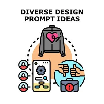 Collaborative design ideas generating creative solutions Stock Illustration