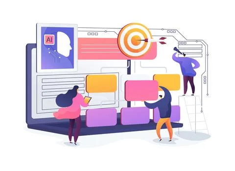 Collaborative Goal-Setting Tools abstract concept vector illustration. Stock Illustration