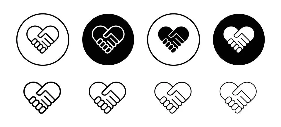 Collaborative icon vector set collection for web Stock Illustration