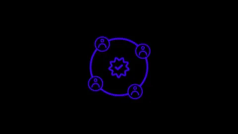 Collaborative Network and Centralized Hub Concept Stock Footage 332984305