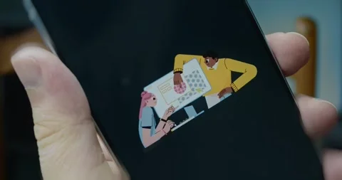 Collaborative process of usability test on a computer, presentation Stock Footage 313499111