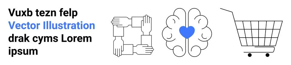 Collaborative Support, Mental Well-being, and Online Shopping 스톡 일러스트