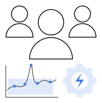 Collaborative Teamwork in Data Analysis for Enhanced Energy Management and .. Stock Illustration