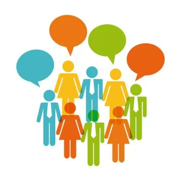 Collaborative teamwork design Stock Illustration