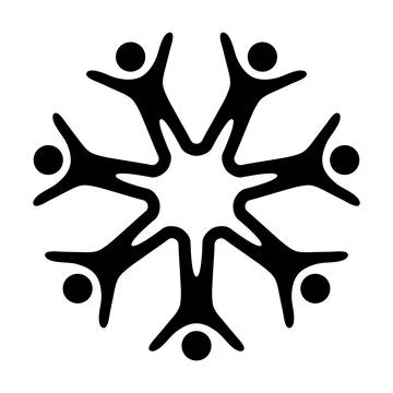 Collaborative Unity Symbol Vector Illustration Stock Illustration