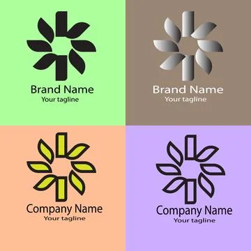 The Collaborative Wheel logo design Stock Illustration