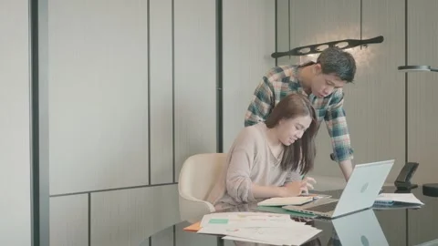 Collaborative Workspace: Teamwork and Innovation in Modern Offices Stock Footage 318917165