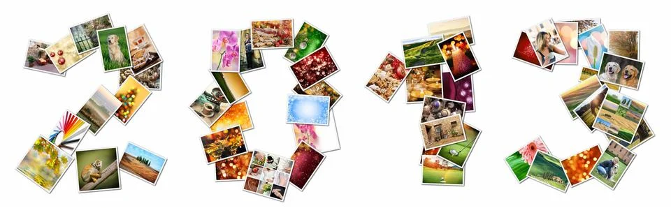Collage 2013 Stock Illustration