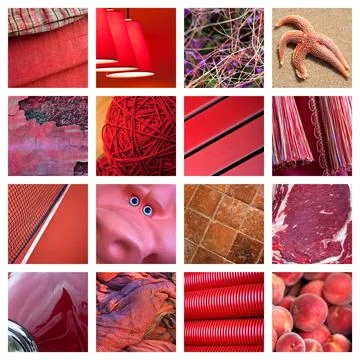 Collage of abstract close up Stock Photos