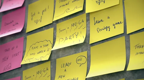 Collage Of Adhesive Note Forming The Word To Do Stock Footage 53231986