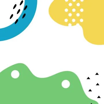 Collage Background. Creative Header with Different Shapes and Textures. Vector. Stock Illustration