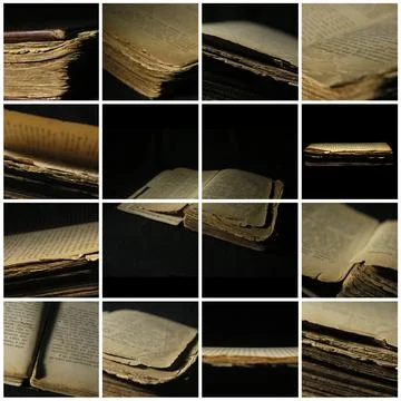 Collage book Stock Photos