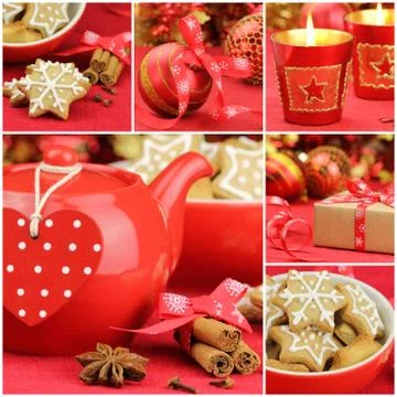 Collage christmas Stock Photos