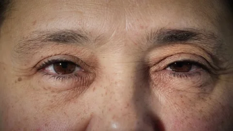 Collage of close-up of eyes and faces of women of different ages and races. Stock Footage 167526609