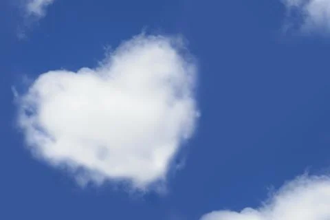 Collage - a cloud as heart Stock Illustration