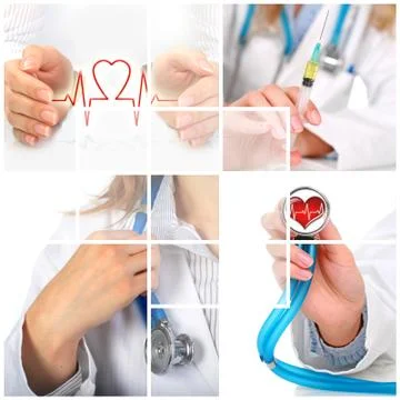 Collage. communication concept. 写真素材