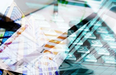 Collage data Illustrazione stock