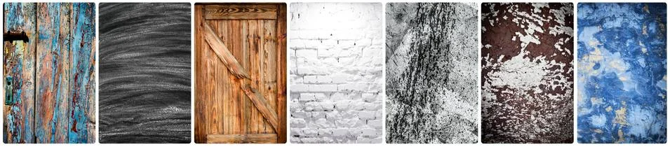 Collage of different backgrounds Foto stock