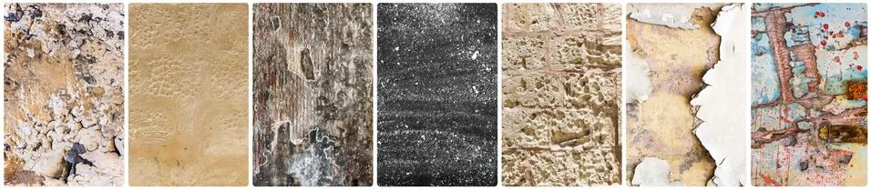 Collage of different backgrounds Stock Photos