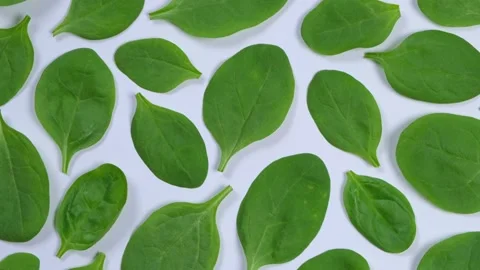 Collage of different rotating vegetables on a white background, carrots, peas Stock Footage 200231685