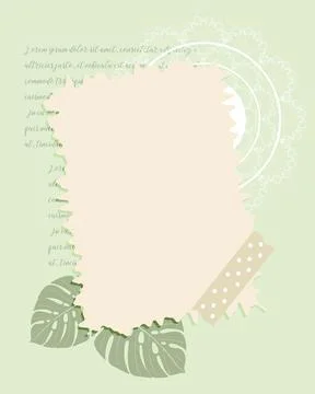 Collage To do list , planner note-taking planner, monstera leaf, ideas, plans イラスト素材