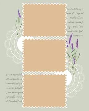 Collage To do list , planner note-taking planner, lavender watercolor, ideas Stockillustratie