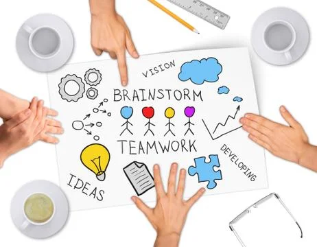 Collage expressing concept of creative ideas Stock Photos
