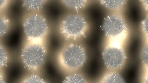 Collage with fireworks explodes above illuminated megalopolis at night. Aerial Stock Footage 113080226