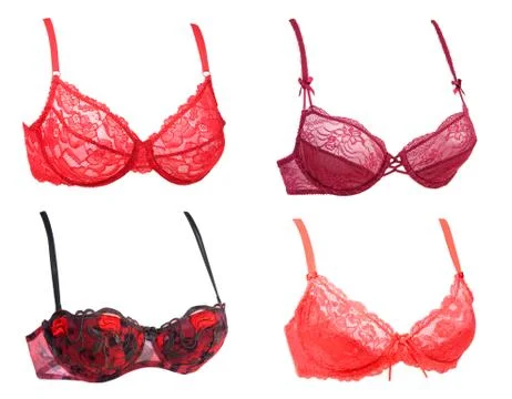 Collage from four bra Stock Photos